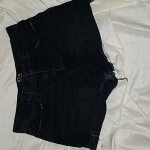 DTLA Black Denim Shorts, Size 28